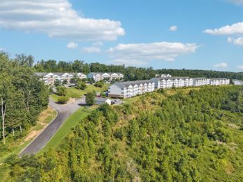 Spectacular wooded, mountain, and city views